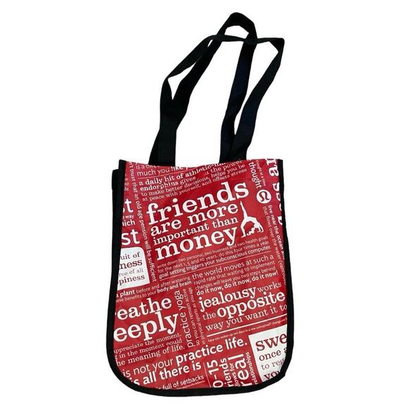 Lululemon Red White Small Reusable Bag - Picture 2 of 3